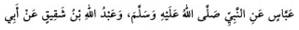 Texto árabe del hadiz de Sunan Abū Dāwūd