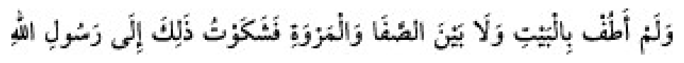Texto árabe del hadiz de Sunan Abu Dawud
