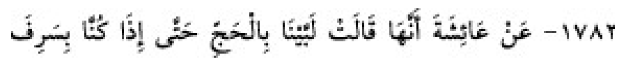 Texto árabe del hadiz de Sunan Abu Dawud