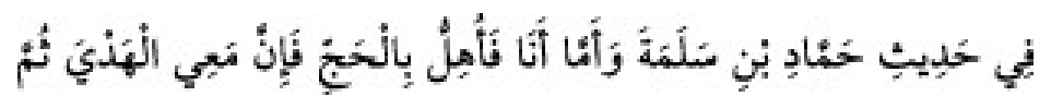 Texto árabe del hadiz de Sunan Abu Dawud