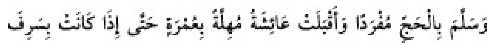 Texto árabe del hadiz de Sunan Abu Dawud
