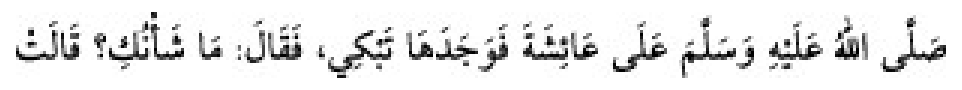 Texto árabe del hadiz de Sunan Abu Dawud