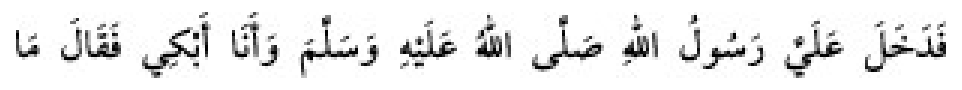 Texto árabe del hadiz de Sunan Abu Dawud