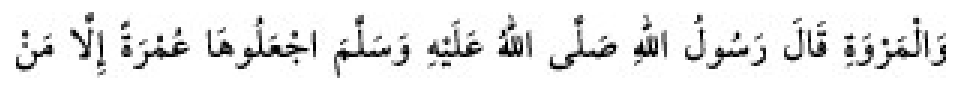 Texto árabe del hadiz de Sunan Abu Dawud