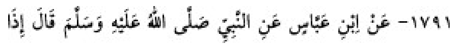 Texto árabe del hadiz de Sunan Abu Dawud