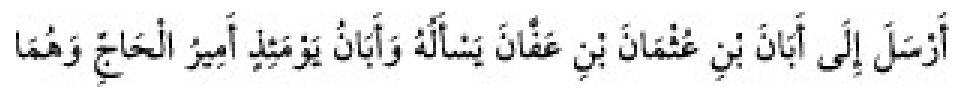 Texto árabe del hadiz de Sunan Abu Dawud