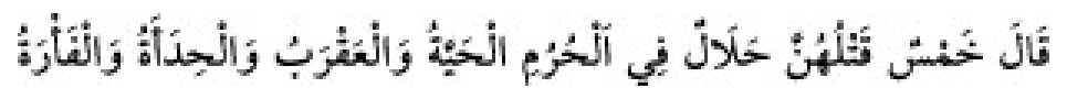 Texto árabe del hadiz de Sunan Abū Dāwūd
