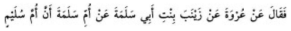 Texto árabe del hadiz de Sunan Abū Dāwūd
