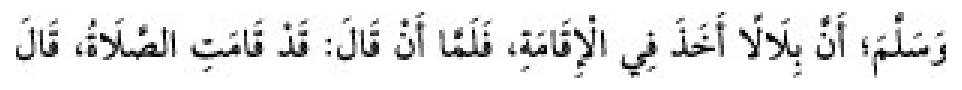 Texto árabe del hadiz de Sunan Abū Dāwūd