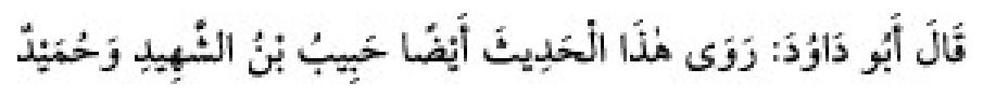 Sünen-i Ebû Dâvûd Arabic hadith text