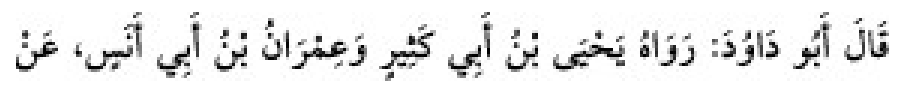 Sünen-i Ebû Dâvûd Arabic hadith text