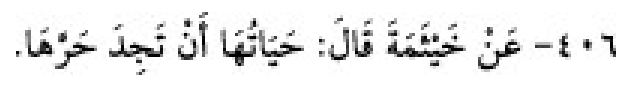 Texto árabe del hadiz de Sunan Abū Dāwūd