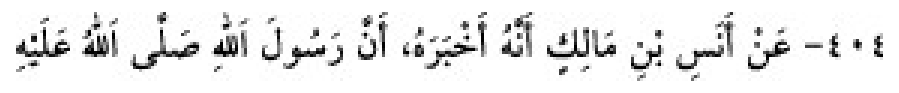 Texto árabe del hadiz de Sunan Abū Dāwūd