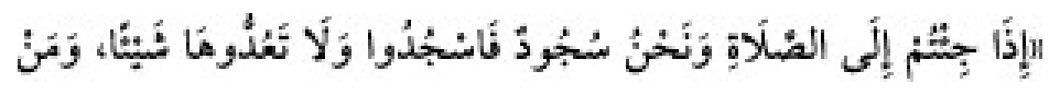 Texto árabe del hadiz de Sunan Abū Dāwūd