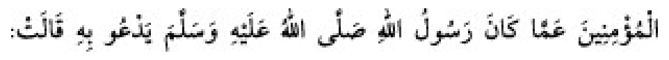 Texto árabe del hadiz de Sunen-i Ebû Dâvûd
