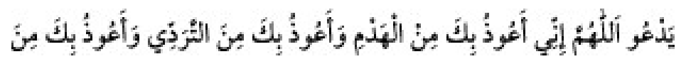 Texto árabe del hadiz de Sunen-i Ebû Dâvûd