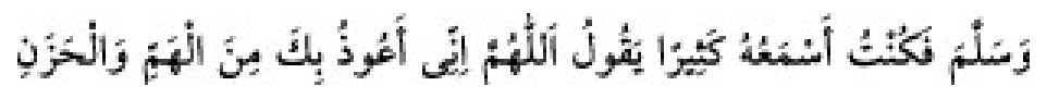 Texto árabe del hadiz de Sunen-i Ebû Dâvûd