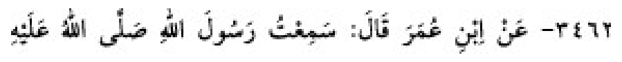 Texto árabe del hadiz de Sunan Abū Dāwūd