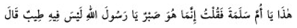 Texto árabe del hadiz de Sunan Abū Dāwūd