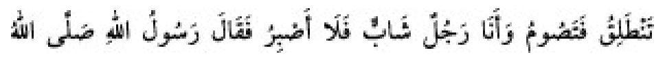 Texto árabe del hadiz de Sunan Abu Dawud