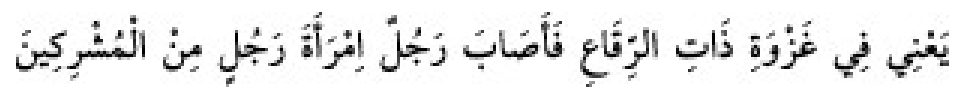 Texto árabe del hadiz de Sunan Abu Dawud