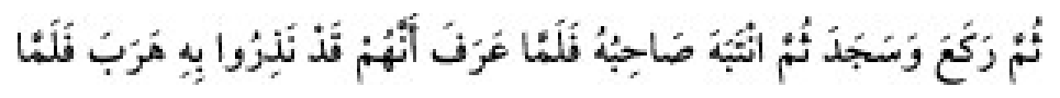 Texto árabe del hadiz de Sunan Abu Dawud