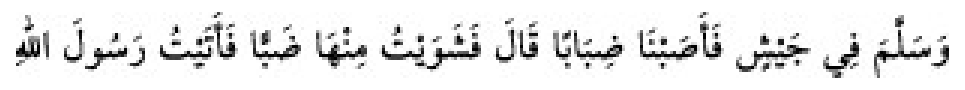 Texto árabe del hadiz de Sunan Abū Dāwūd