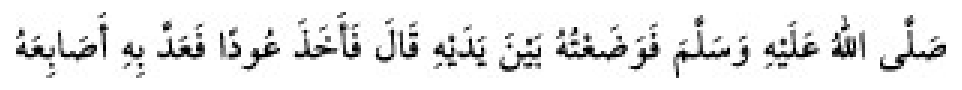 Texto árabe del hadiz de Sunan Abū Dāwūd