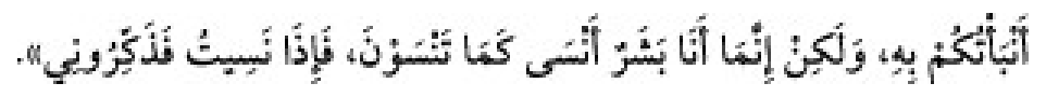 Texto árabe del hadiz de Sunan Abū Dāwūd
