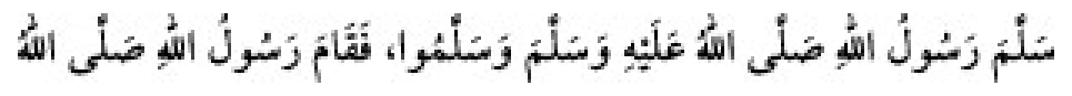 Texto árabe del hadiz de Sunan Abu Dawud
