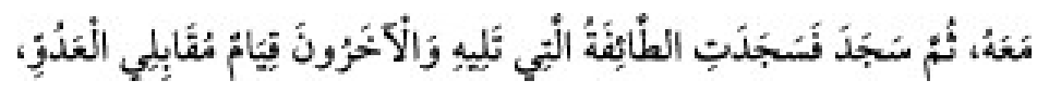 Texto árabe del hadiz de Sunan Abu Dawud