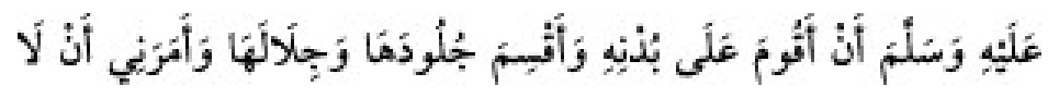 Texto árabe del hadiz de Sunan Abu Dawud