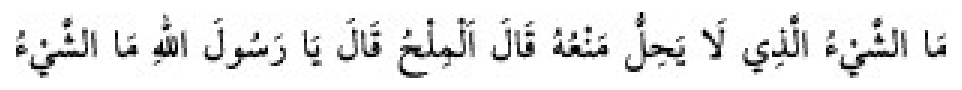 Texto árabe del hadiz de Sunan Abū Dāwūd