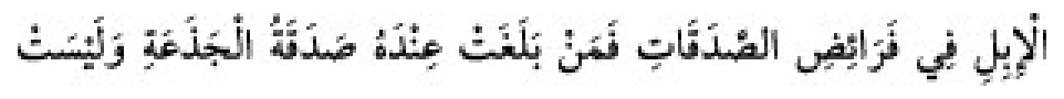 Texto árabe del hadiz de Sunan Abu Dawud