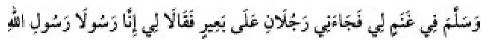 Texto árabe del hadiz de Sunan Abu Dawud