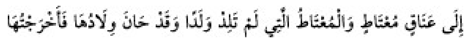 Texto árabe del hadiz de Sunan Abu Dawud