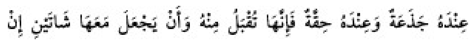 Texto árabe del hadiz de Sunan Abu Dawud
