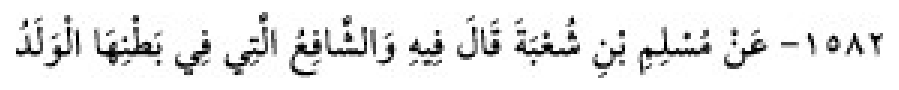 Texto árabe del hadiz de Sunan Abu Dawud