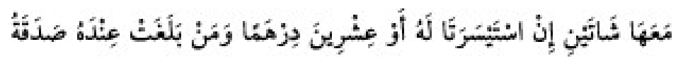 Texto árabe del hadiz de Sunan Abu Dawud