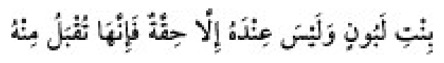 Texto árabe del hadiz de Sunan Abu Dawud