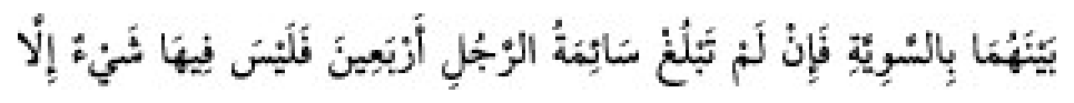 Texto árabe del hadiz de Sunan Abu Dawud