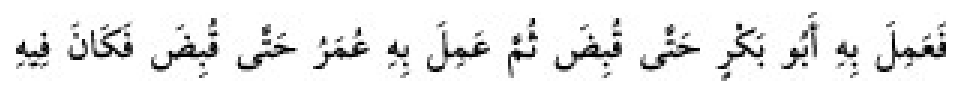 Texto árabe del hadiz de Sunan Abu Dawud