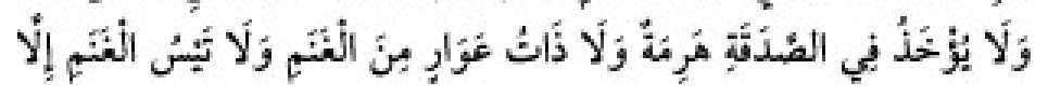 Texto árabe del hadiz de Sunan Abu Dawud