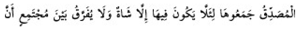 Texto árabe del hadiz de Sunan Abu Dawud