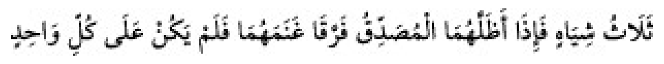 Texto árabe del hadiz de Sunan Abu Dawud