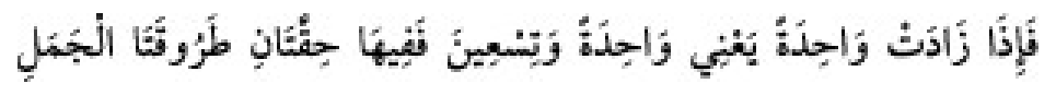 Texto árabe del hadiz de Sunan Abu Dawud