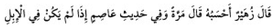Texto árabe del hadiz de Sunan Abu Dawud