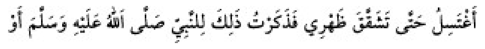 Texto árabe del hadiz de Sunan Abū Dāwūd