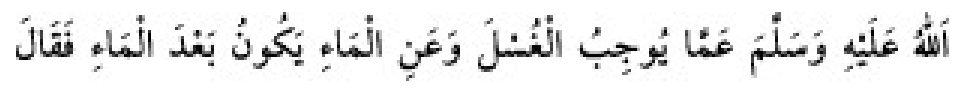 Texto árabe del hadiz de Sunan Abū Dāwūd