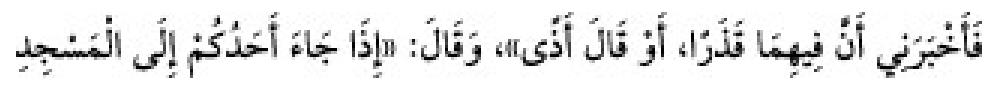 Texto árabe del hadiz de Sunan Abū Dāwūd